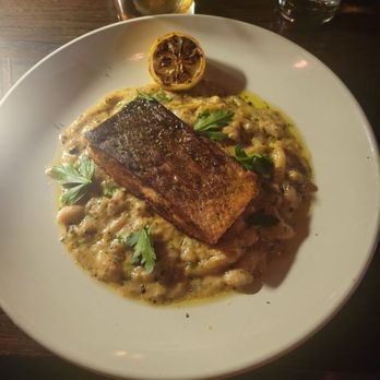 Five Kitchen & Bar - Salmon special with white beans - New American Near Me - Cincinnati, Ohio