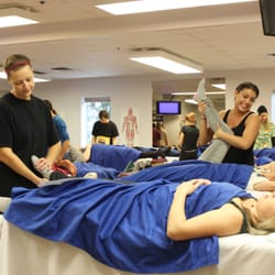 Okanagan Valley College of Massage Therapy - Massage Therapy Students at work