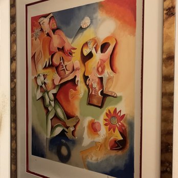 Will Frame It - This is called Angel Dance by Alexandra Nechita; She was popular in the 90s and was known then as the teenage Picasso. - Framing Near Me - Glenview, Illinois