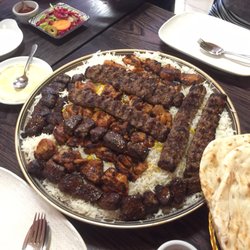 The Ghan Kebab House - Meat platter with rice - more than enough for 6 people :)