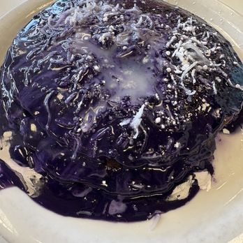 Aloha Stacks - Ube pancake. So much hype. Not a slight taste of ube there. Too much condensed milk and food color. - Pancakes Near Me - Cerritos, California Aloha Stacks - Ube pancake. So much hype. Not a slight taste of ube there. Too much condensed milk and food color. - Pancakes Near Me - Cerritos, California