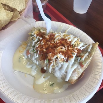 Tacos El Rancho - Gold chimichanga - Mexican Near Me - Orlando, Florida