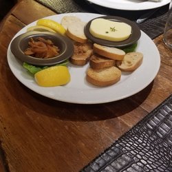 Restaurant Chez Bob - Poutargue (left), Beurre (butter on right) with toasts