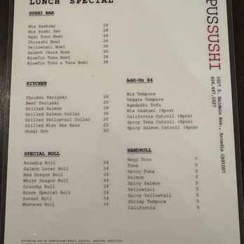 Opus Sushi - New menu 3/26 - Japanese Near Me - Arcadia, California Opus Sushi - New menu 3/26 - Japanese Near Me - Arcadia, California