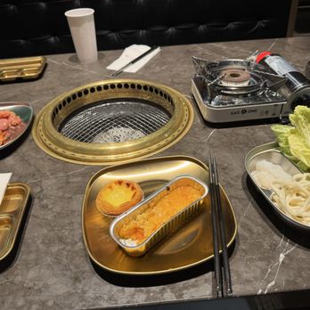 Wagyu Factory - Hot sides, some of the bbq meat and veggies and noodles for hot pot. - Barbeque Near Me - Seattle, Washington Wagyu Factory - Hot sides, some of the bbq meat and veggies and noodles for hot pot. - Barbeque Near Me - Seattle, Washington