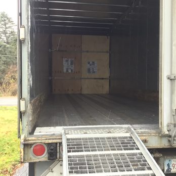U-Pack Moving - Loaded with a lot of our furniture and the two wooden panels secured in place. Later I added the two padlocks just as they advise. - Movers Near Me - Erie, Pennsylvania U-Pack Moving - Loaded with a lot of our furniture and the two wooden panels secured in place. Later I added the two padlocks just as they advise. - Movers Near Me - Erie, Pennsylvania