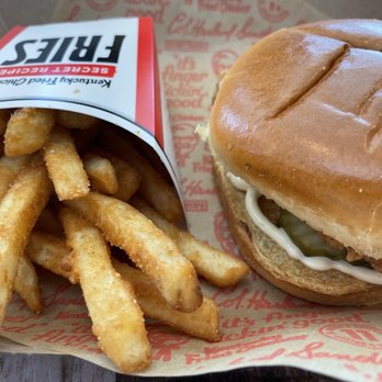 KFC - Chicken sandwich and fries - Fast Food Near Me - Saratoga Springs, Utah KFC - Chicken sandwich and fries - Fast Food Near Me - Saratoga Springs, Utah