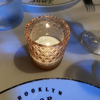 Brooklyn Chop House - real candle by the table - Dim Sum Near Me - New York, New York