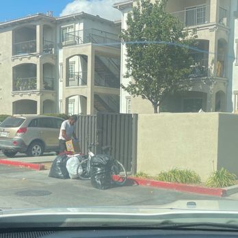 The Villas at Towngate - Homeless man comes everyday in the trash cans & the gates are broken so they always have access. - Apartments Near Me - Moreno Valley, California The Villas at Towngate - Homeless man comes everyday in the trash cans & the gates are broken so they always have access. - Apartments Near Me - Moreno Valley, California