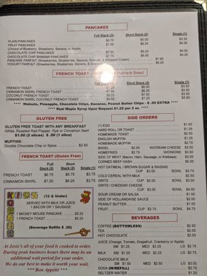 Menu photo 6 Josie's Corner Berlin, CT