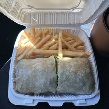 Red Apple Cafe - Crispy Chicken salad wrap... it's massive!! 2 people can split easy! - Breakfast & Brunch Near Me - Fresno, California Red Apple Cafe - Crispy Chicken salad wrap... it's massive!! 2 people can split easy! - Breakfast & Brunch Near Me - Fresno, California