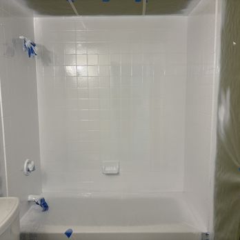 Bay State Refinishing - glazing just completed and drying - Refinishing Services Near Me - Boston, Massachusetts Bay State Refinishing - glazing just completed and drying - Refinishing Services Near Me - Boston, Massachusetts