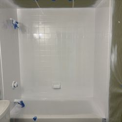 Bay State Refinishing - glazing just completed and drying