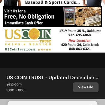 US Coin Trust - Gold Buyers Near Me - Ocean Township, New Jersey US Coin Trust - Gold Buyers Near Me - Ocean Township, New Jersey