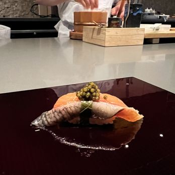 Hinata - Trout with caviar and cherry blossom tree leaf! - Sushi Bars Near Me - San Francisco, California Hinata - Trout with caviar and cherry blossom tree leaf! - Sushi Bars Near Me - San Francisco, California