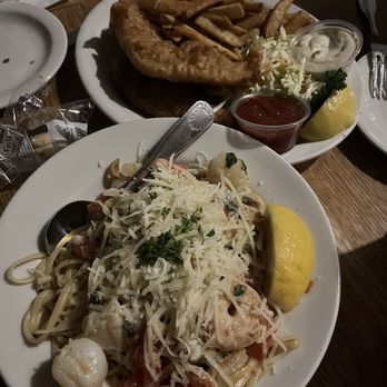 Brophy Bros - Seafood Pasta & Fish & Chips-Beer Battered - Seafood Near Me - Santa Barbara, California