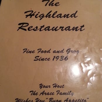 Highland Restaurant - Italian Near Me - Pittsfield, Massachusetts