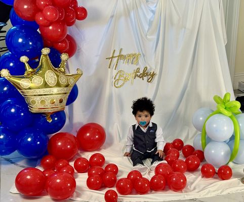 Birthday Balloons - Call to book your balloon backdrop, arches, centerpieces today! We are so excited to work with you and make your event one to remember!