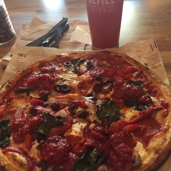 Blaze Pizza - Amazing pizza with goat cheese, pepperoni, red peppers, basil, mushrooms and sauce galore! - Salad Near Me - Ontario, California Blaze Pizza - Amazing pizza with goat cheese, pepperoni, red peppers, basil, mushrooms and sauce galore! - Salad Near Me - Ontario, California