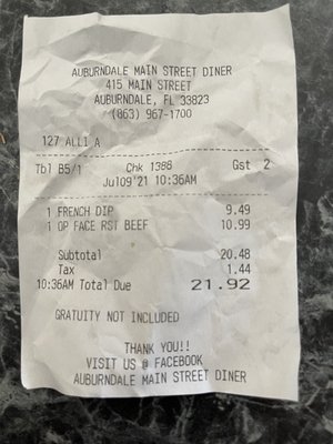 Auburndale Main Street Diner by null