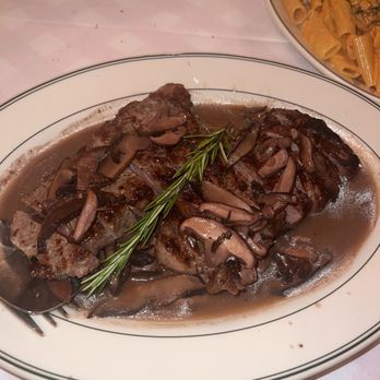 Tony's Di Napoli - SLICED 12 OZ NY STRIP - Pizzaiola or Mushroom & Cabernet - Italian Near Me - New York, New York Tony's Di Napoli - SLICED 12 OZ NY STRIP - Pizzaiola or Mushroom & Cabernet - Italian Near Me - New York, New York