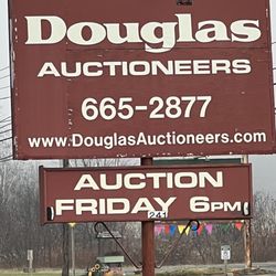 Douglas Auctioneers - Sign out front