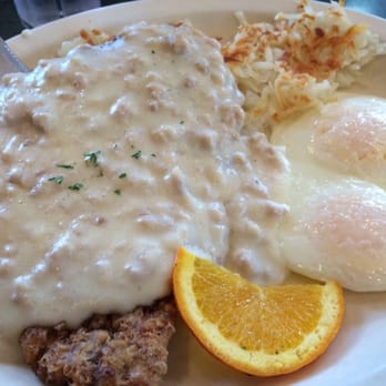 Tater's Cafe - Chicken fried steak w/delicious country gravy and perfectly cooked eggs - Breakfast & Brunch Near Me - Dallas, Oregon Tater's Cafe - Chicken fried steak w/delicious country gravy and perfectly cooked eggs - Breakfast & Brunch Near Me - Dallas, Oregon