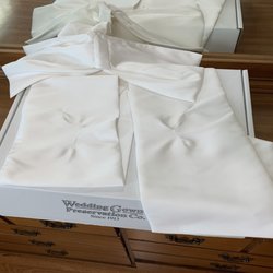 Wedding Gown Preservation - They ripped the bow during cleaning. I had to send it back for them to fix the rips they made. I was unimpressed at the fix.