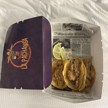 La Pachanga - I ordered chicken tacos with cilantro, onion and tomatoes. Not what I got. - Tacos Near Me - San Juan, Puerto Rico La Pachanga - I ordered chicken tacos with cilantro, onion and tomatoes. Not what I got. - Tacos Near Me - San Juan, Puerto Rico