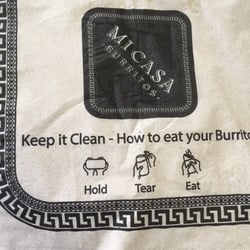 Mi Casa Burritos - Cute napkins