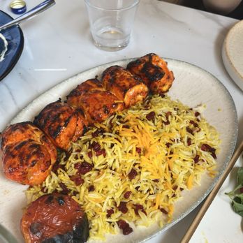 Toranj - Spicy Juicy Chicken Lunch and barberry rice - Persian/Iranian Near Me - Manhattan Beach, California