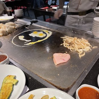 Benihana - Happy face with eggs - Teppanyaki Near Me - Arcadia, California