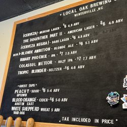 Beer Menu!