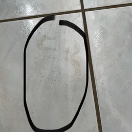 Footprint from the booties. Worn both inside and out. So dirt tracked through the main hallway.