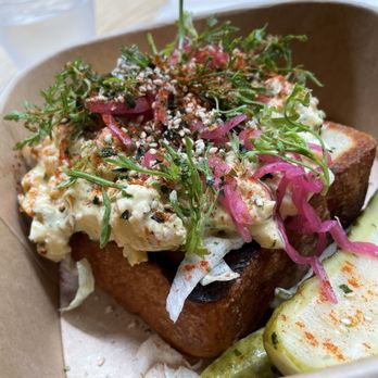 Nopa Fish - Egg and shrimp salad sandwich - Seafood Near Me - San Francisco, California Nopa Fish - Egg and shrimp salad sandwich - Seafood Near Me - San Francisco, California