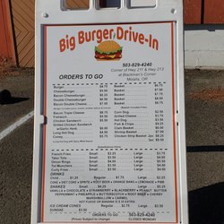 Big Burger Drive-In - Menu!