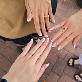 Charming Nail Lounge - French tip with chrome - Nail Salons Near Me - Newport Beach, California Charming Nail Lounge - French tip with chrome - Nail Salons Near Me - Newport Beach, California
