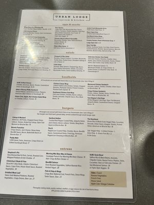 Menu photo 5 Urban Lodge Brewing Hartford, CT Menu photo 5 Urban Lodge Brewing Hartford, CT