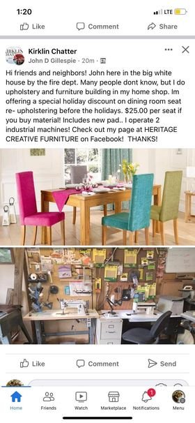 Heritage creative furniture - upholstery in Kirklin, IN