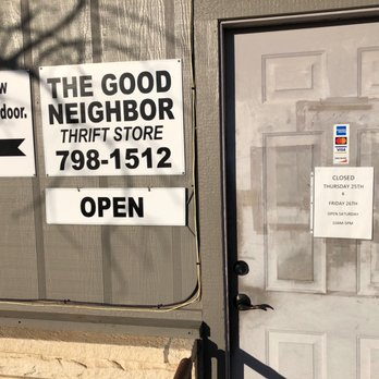 The Good Neighbor Thrift Store - Front door - Thrift Stores Near Me - Marble Falls, Texas