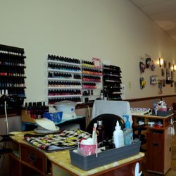 The Nail Station - With a variety of colors (over 1,000 to choose from)  in OPI nail lacquer or CND  Shellac and many manicure options you are sure to find jus