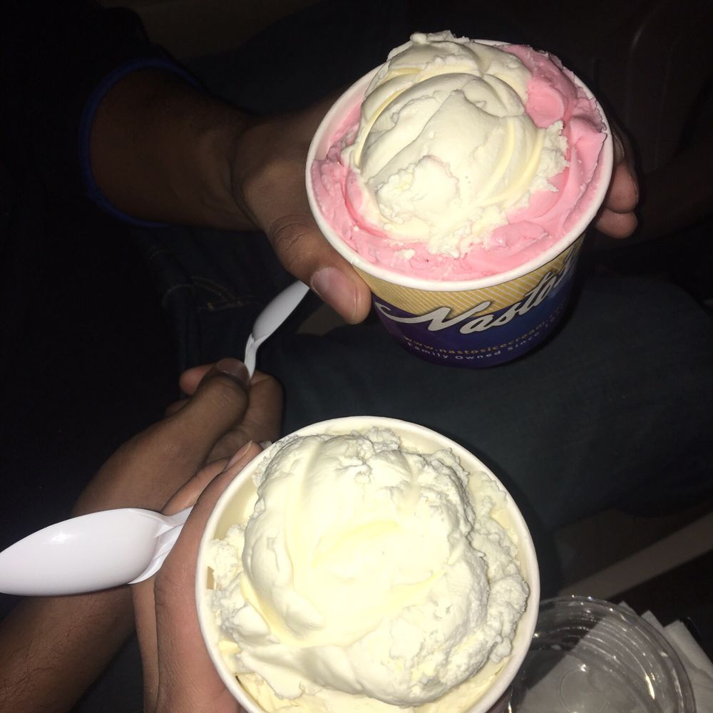 Nasto's Ice Cream - Far: vanilla and strawberry Close: vanilla and butter pecan - Ice Cream & Frozen Yogurt Near Me - Newark, New Jersey Nasto's Ice Cream - Far: vanilla and strawberry Close: vanilla and butter pecan - Ice Cream & Frozen Yogurt Near Me - Newark, New Jersey