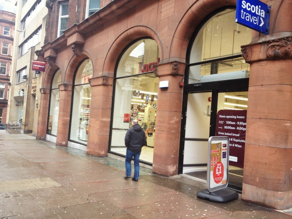 SAINSBURYS SUPERMARKETS 53 Bothwell Street, Glasgow, United Kingdom