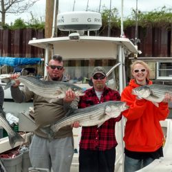 American Sportfishing Charters - Family and friend spring striped bass fishing book early !