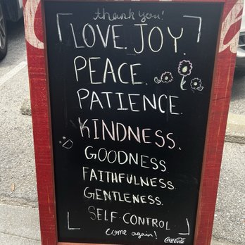 Noah's Kitchen - What a wonderful world message - Breakfast & Brunch Near Me - Louisville, Kentucky