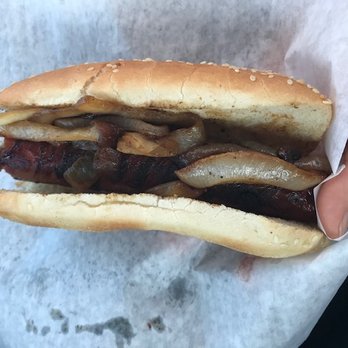 The Dog House - Bacon wrapped Hot Dog - Hot Dogs Near Me - Redlands, California The Dog House - Bacon wrapped Hot Dog - Hot Dogs Near Me - Redlands, California