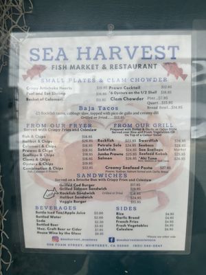 Menu photo 5 Sea Harvest Monterey, CA Menu photo 5 Sea Harvest Monterey, CA