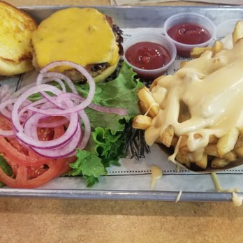 Cheeseburger Bobby's - Turkey burger with cheese fries - American Near Me - Cartersville, Georgia