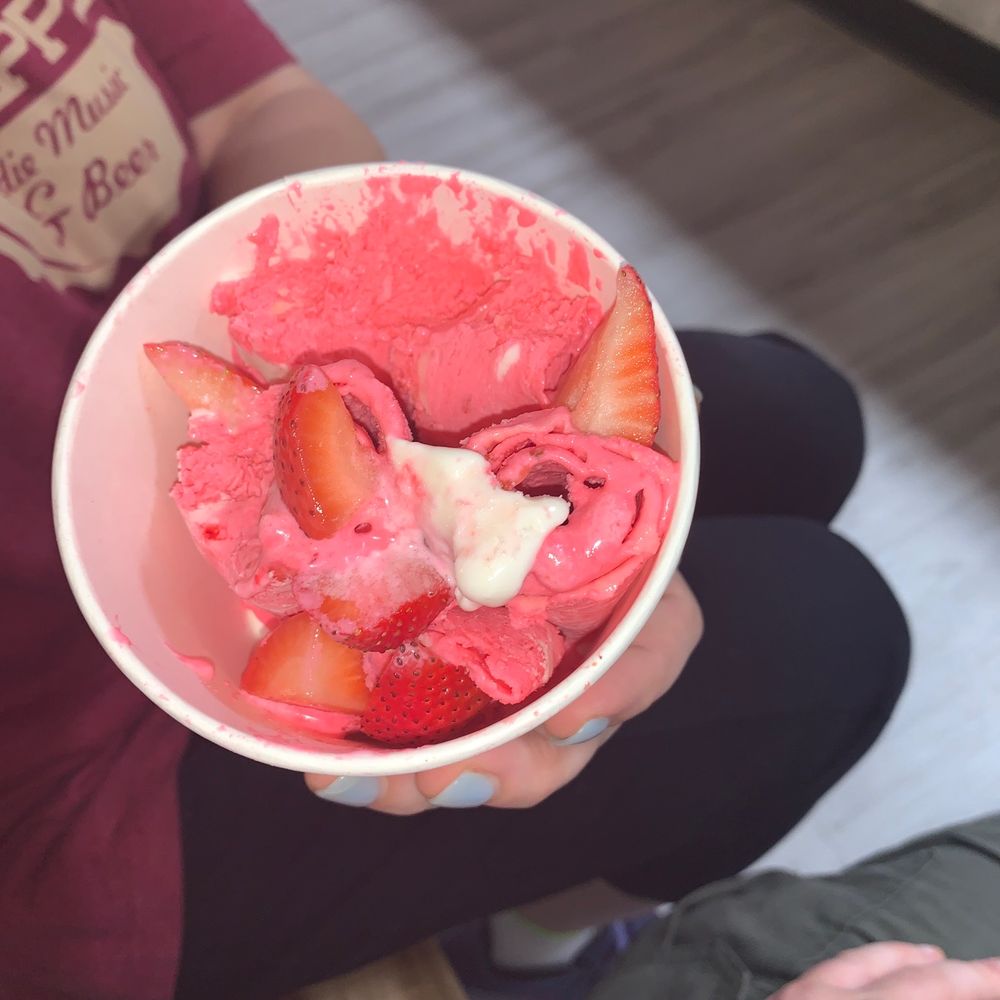 Rolling Ice - Strawberry Cheesecake - Ice Cream & Frozen Yogurt Near Me - Arlington, Texas Rolling Ice - Strawberry Cheesecake - Ice Cream & Frozen Yogurt Near Me - Arlington, Texas