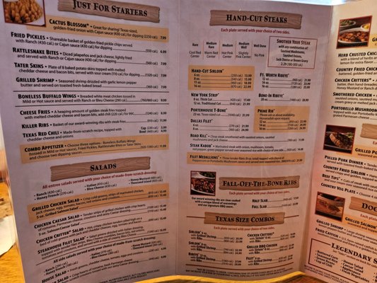 Menu photo 1 Texas Roadhouse Columbus, OH